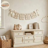 Personalized Embroidered Baby Name Banner — 3 - Beige — image 8