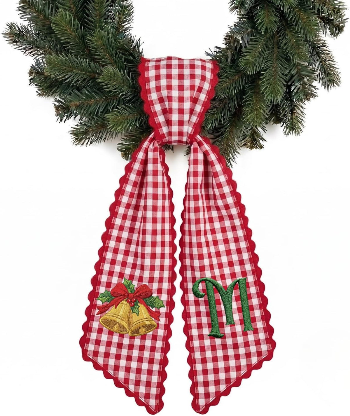 Christmas Personalized Wreath Sash