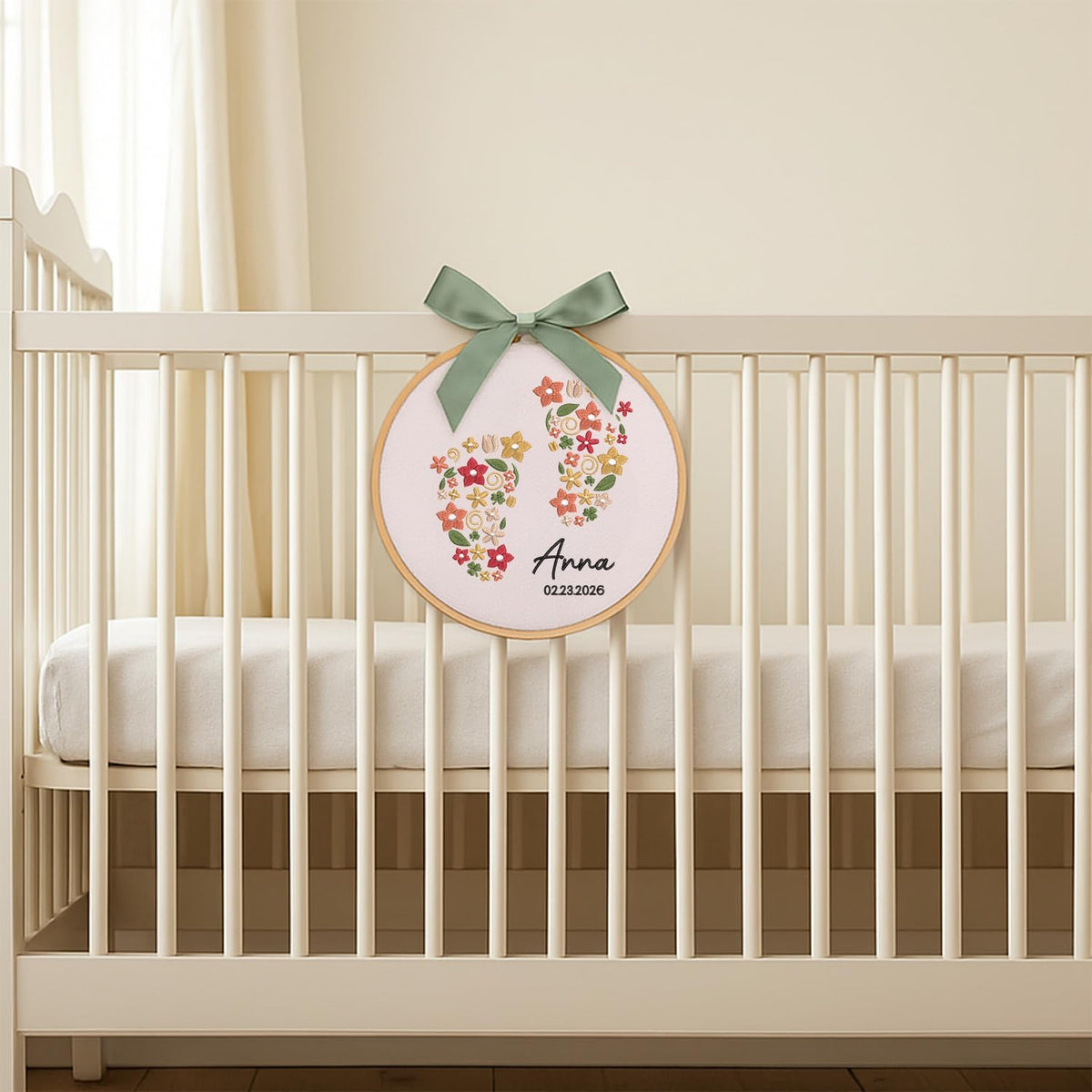 Personalized Embroidered Baby Name Hoop — 16 — image 6