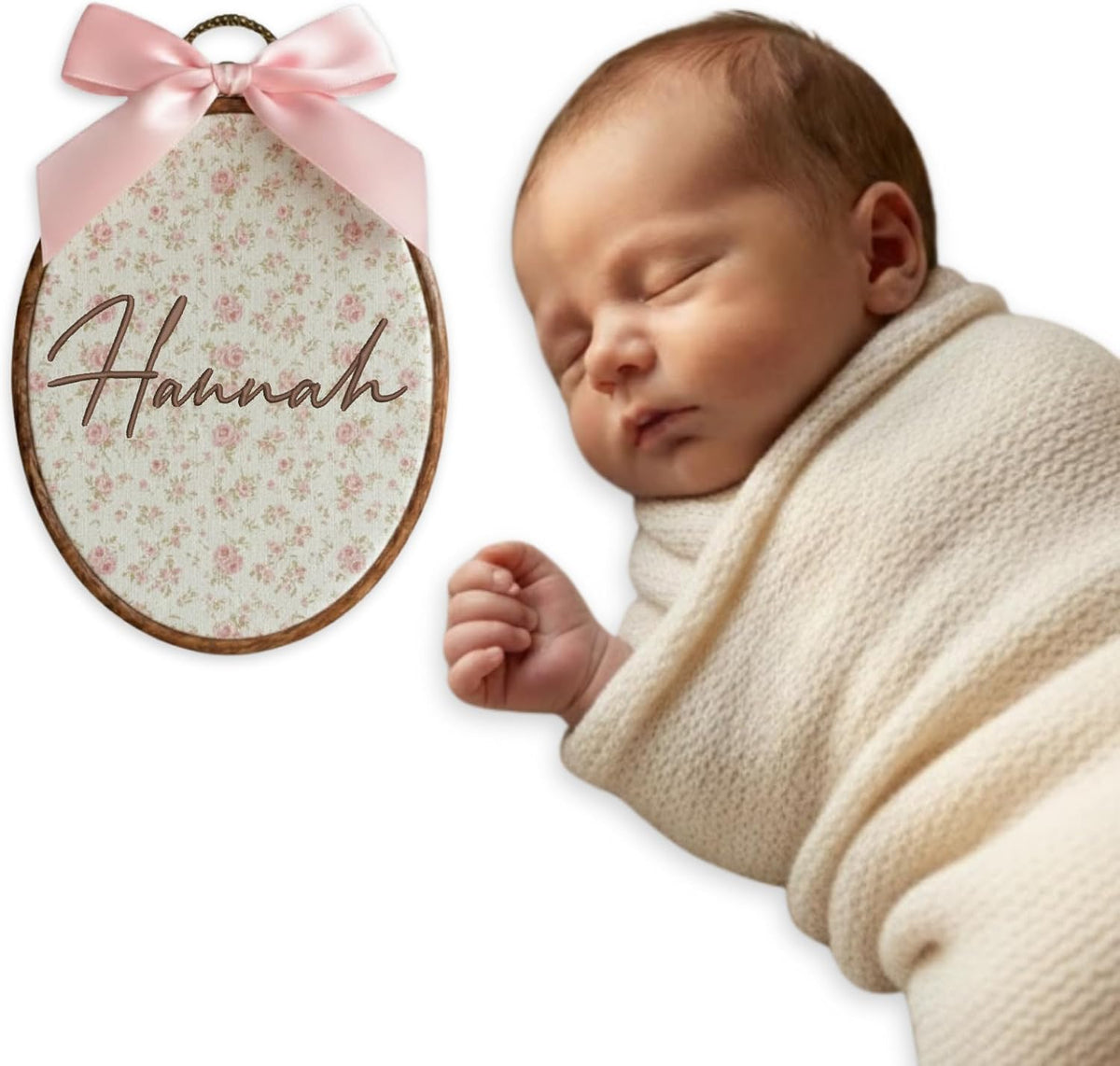 Personalized Embroidered Baby Name Hoop — 6