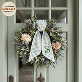 Monogram Personalized Wreath Sash — 8 - Pink Monogram — image 4
