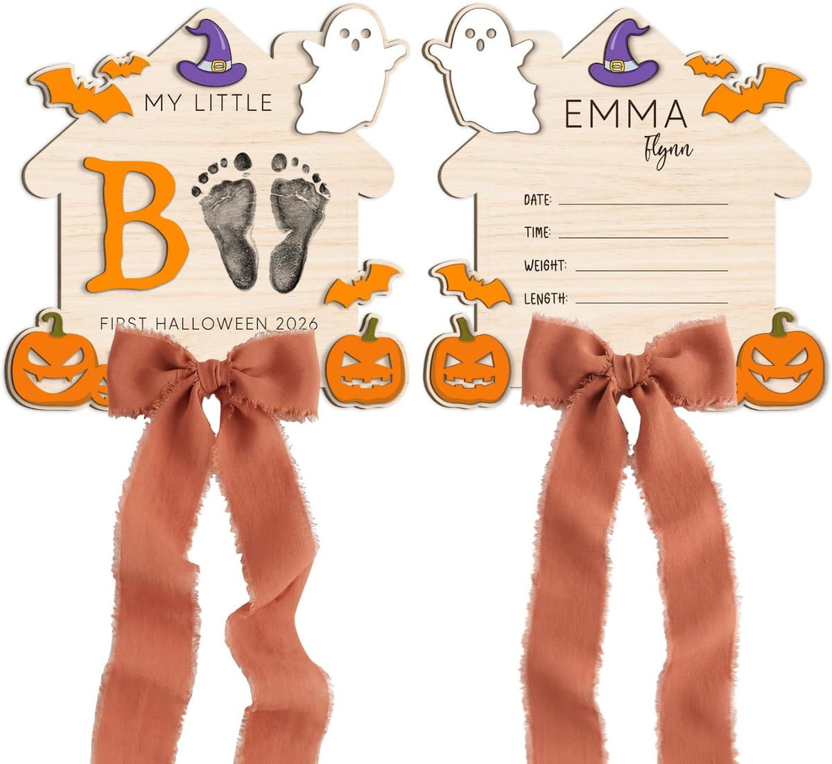 Personalized Wooden Birth Announcement Sign