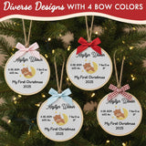 Baby's First Christmas Ornament — Bow — image 5