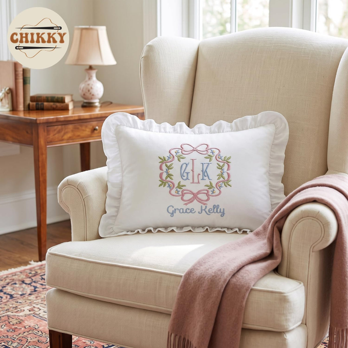 Personalized Embroidered Pillow Cover — 21 — image 5