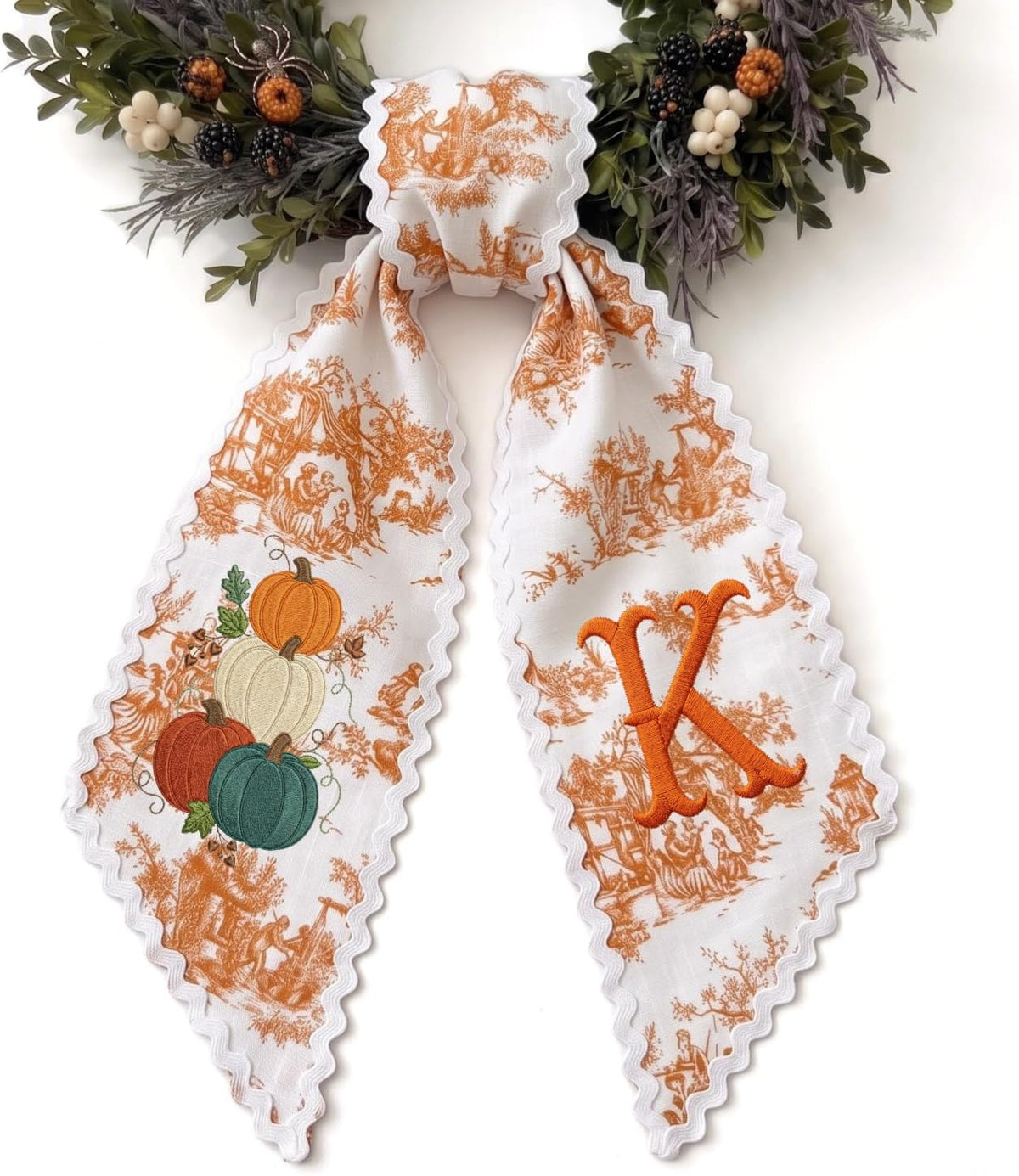 Halloween Personalized Wreath Sash