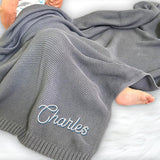 Personalized Knit Baby Blanket — 10 - Name — image 5