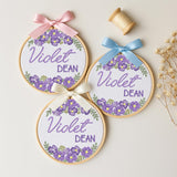Personalized Embroidered Baby Name Hoop — 2 — image 2