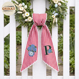 Monogram Personalized Wreath Sash — 10 - Hydrangea — image 4