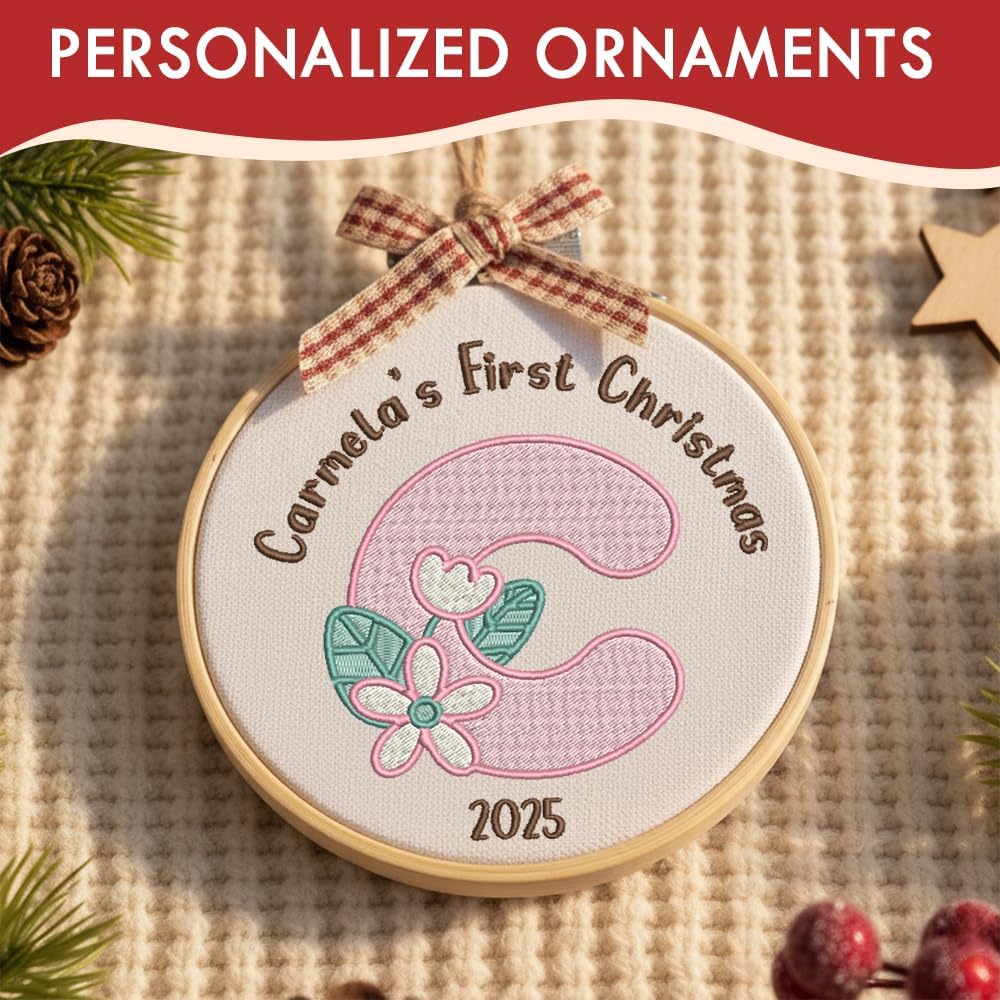 Personalized Baby's First Christmas Ornament — 6 — image 8