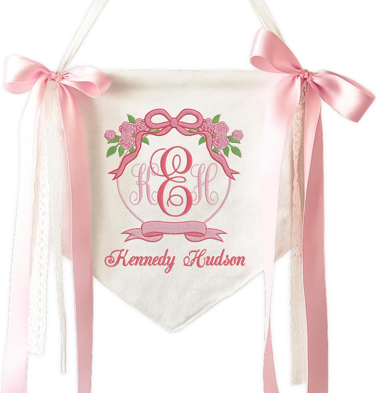 Personalized Embroidered Baby Name Banner — 3