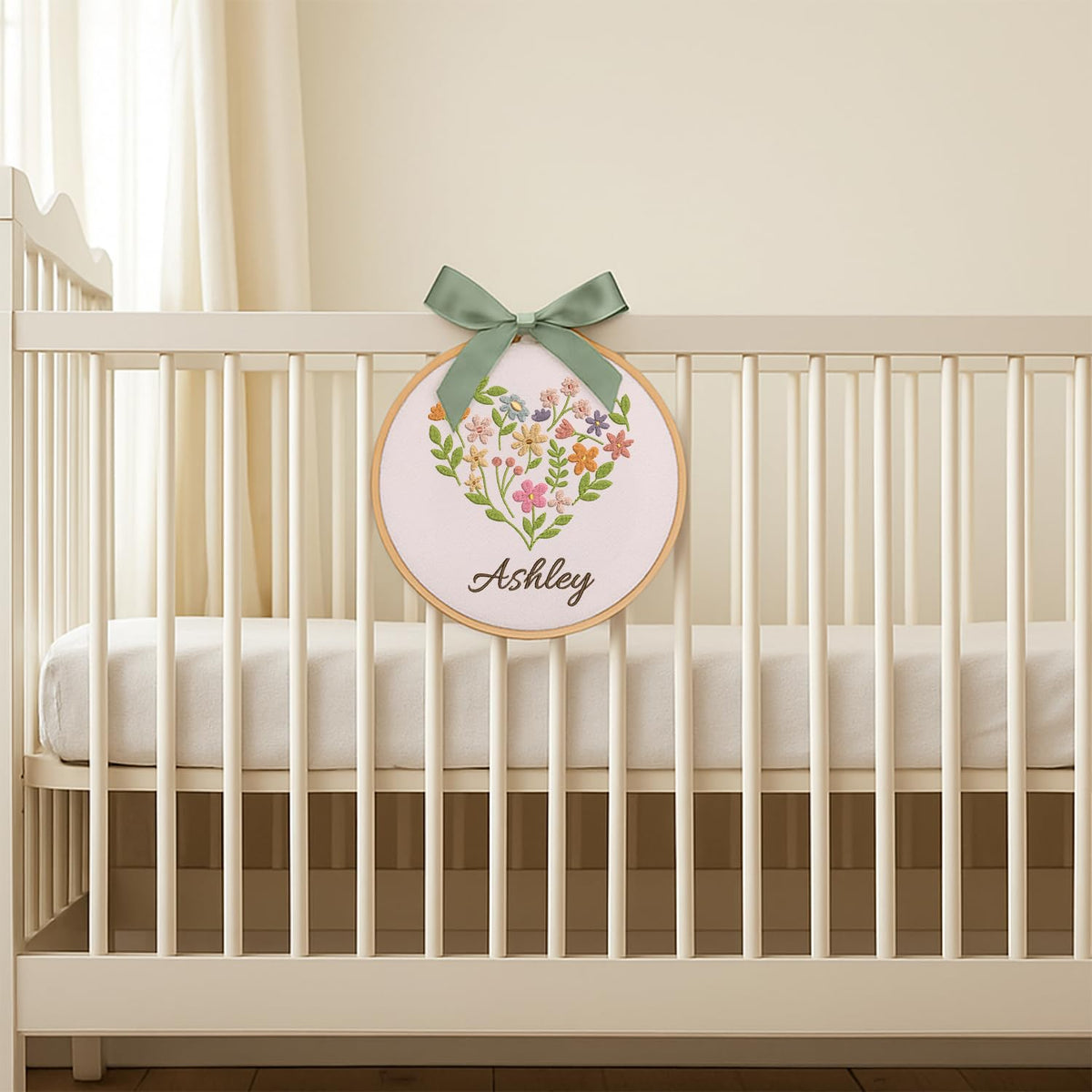 Personalized Embroidered Baby Name Hoop — 5 — image 6