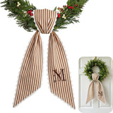 Monogram Personalized Wreath Sash — 6 - Custom Monogram