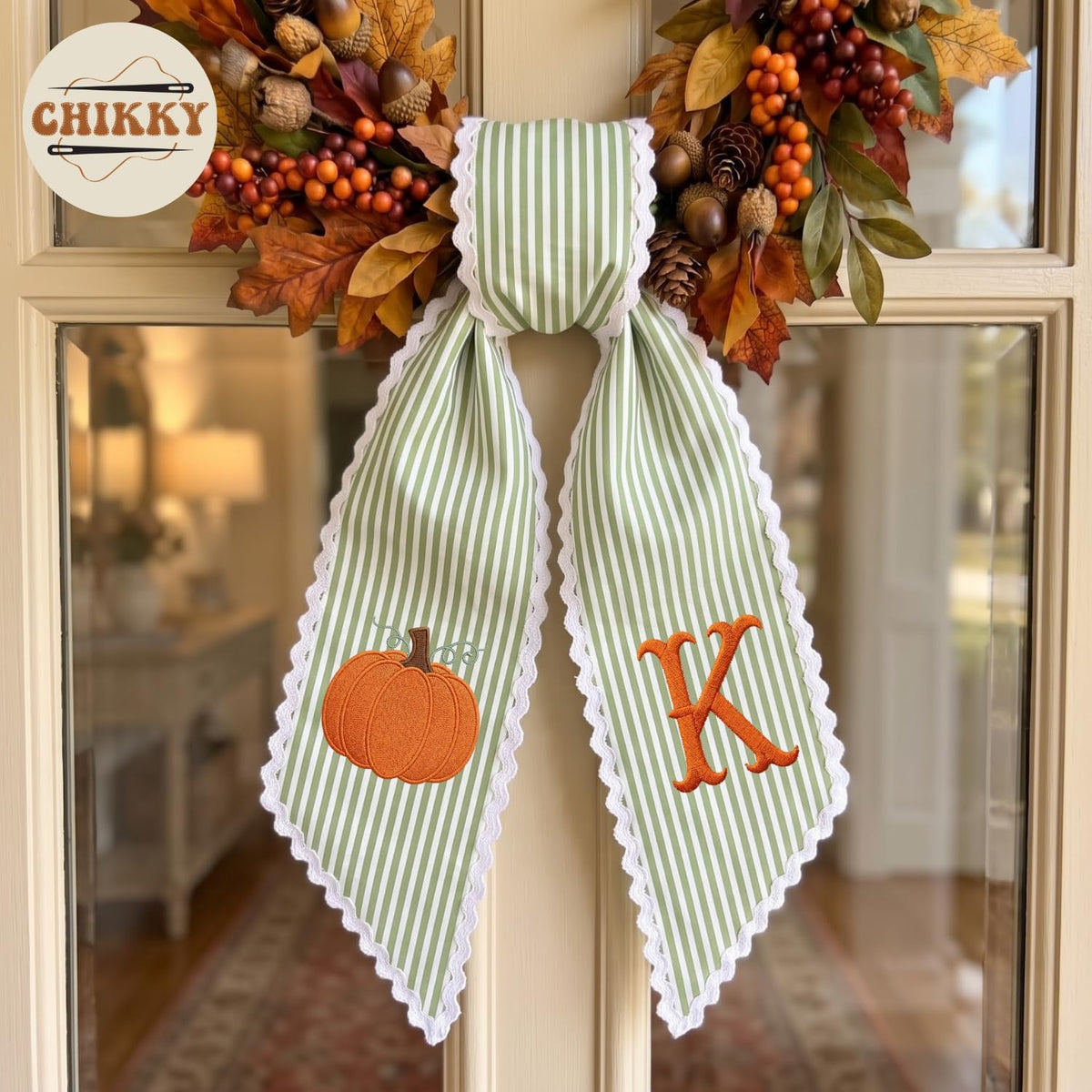 Autumn Personalized Wreath Sash — image 3