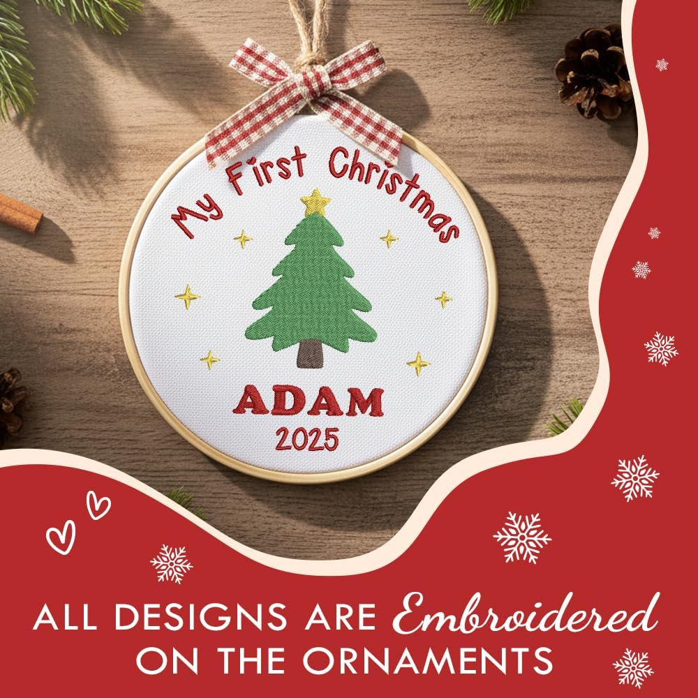 Personalized Baby's First Christmas Ornament — 7 — image 4