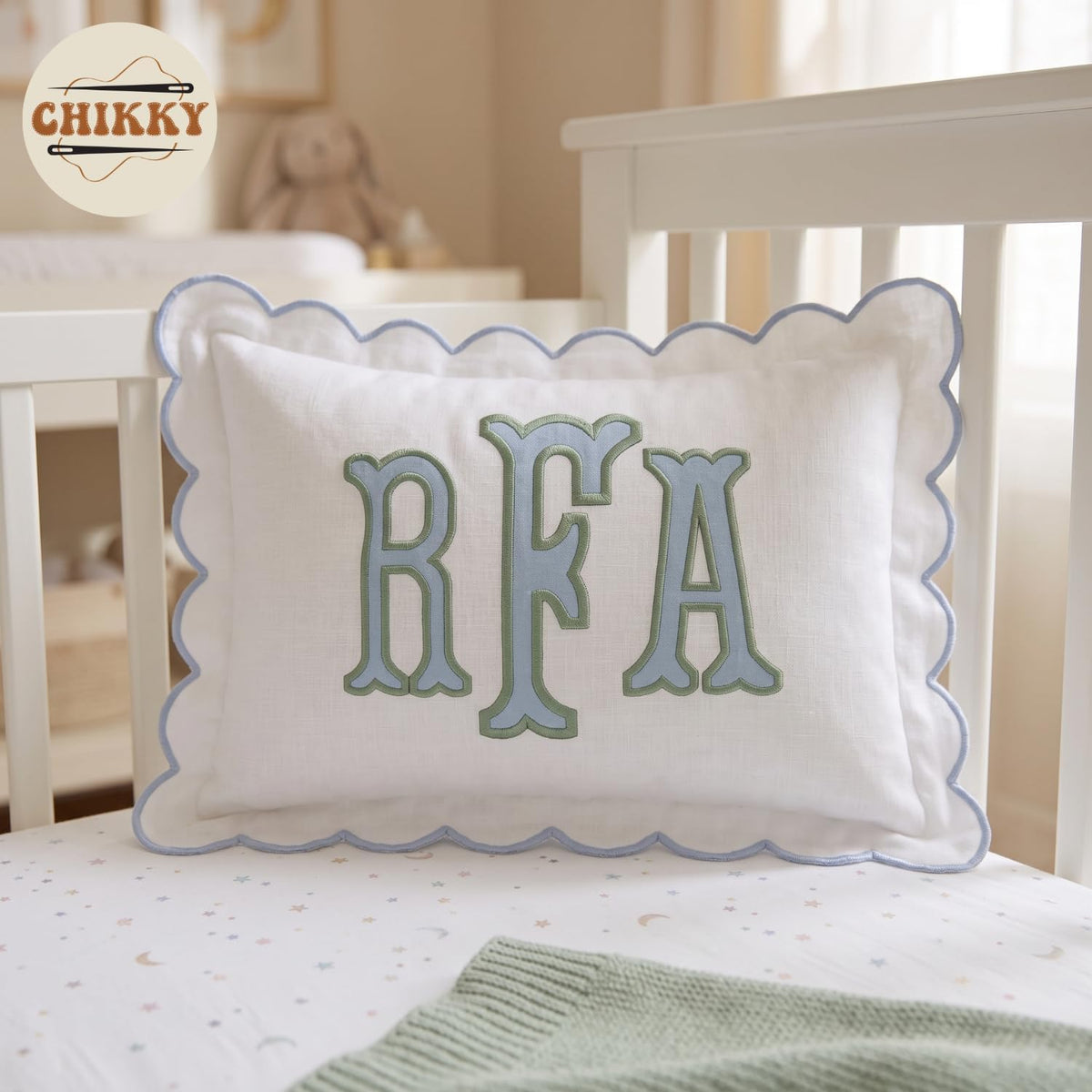 Personalized Embroidered Pillow Cover — image 2