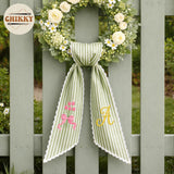 Monogram Personalized Wreath Sash — 9 - Tulip Bouquet — image 5