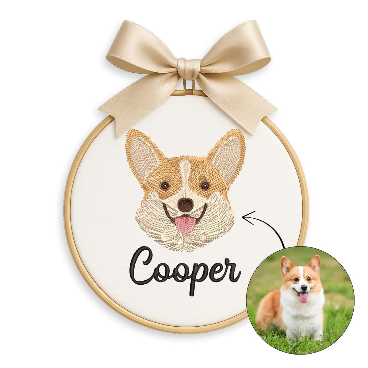 Personalized Embroidered Baby Name Hoop — 10