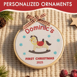 Personalized Baby's First Christmas Ornament — 8 — image 8