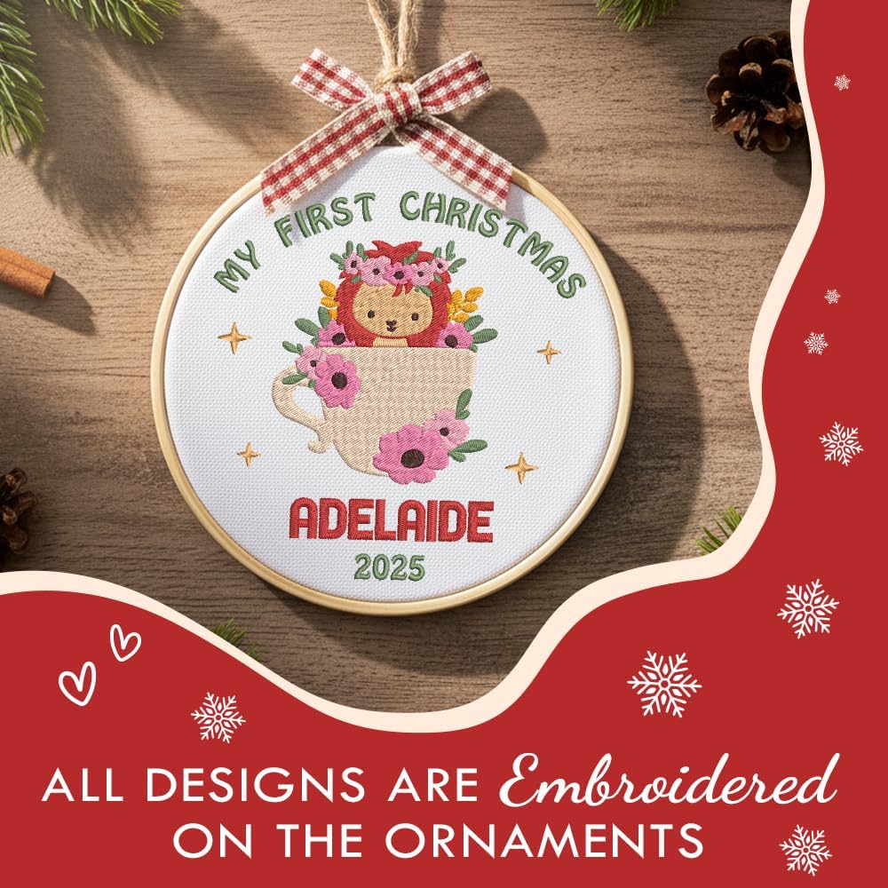 Personalized Baby's First Christmas Ornament — 6 — image 4