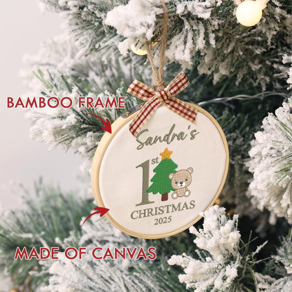Personalized Baby's First Christmas Ornament — 2 — image 6
