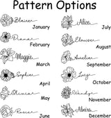 Personalized Knit Baby Blanket — 8 - Month flowers — image 8