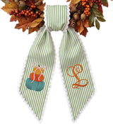 Autumn Personalized Wreath Sash
