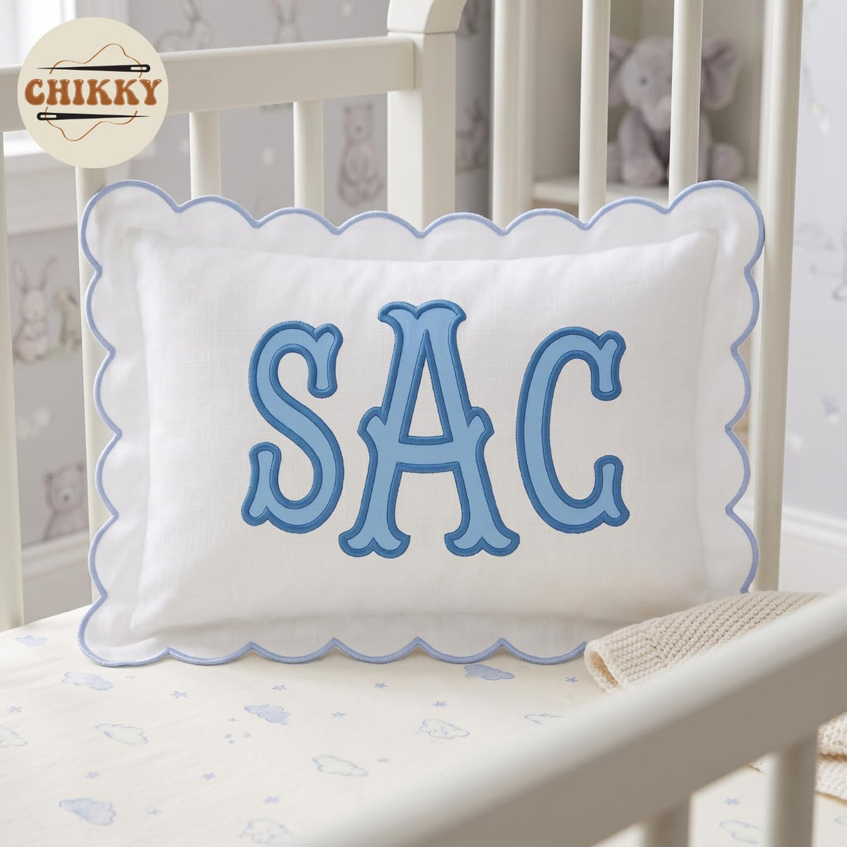 Personalized Embroidered Pillow Cover — image 2