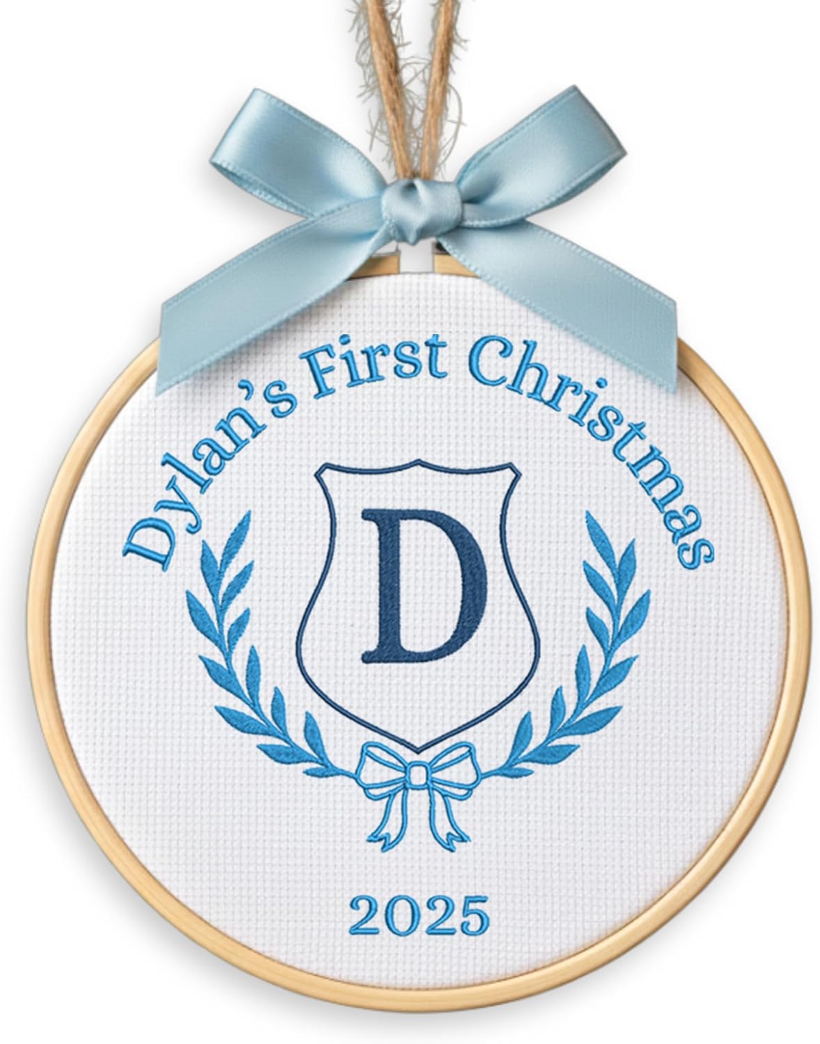 Personalized Baby's First Christmas Ornament — 8