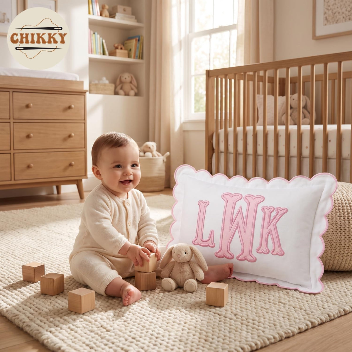 Personalized Embroidered Pillow Cover — image 4