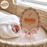 Personalized Wooden Birth Announcement Sign — image 3