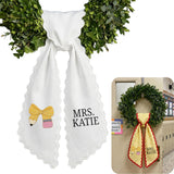 Monogram Personalized Wreath Sash
