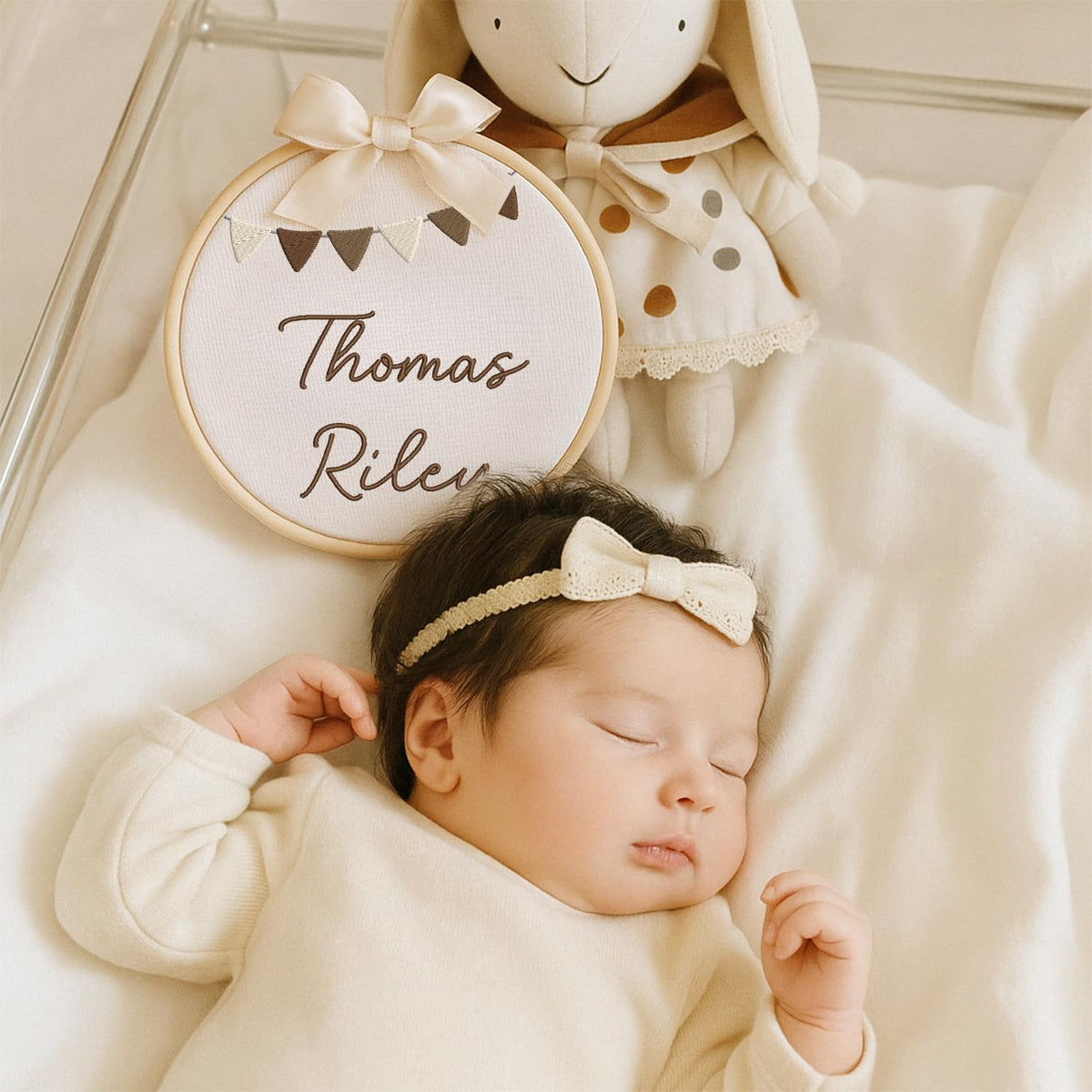 Personalized Embroidered Baby Name Hoop — 7 — image 4