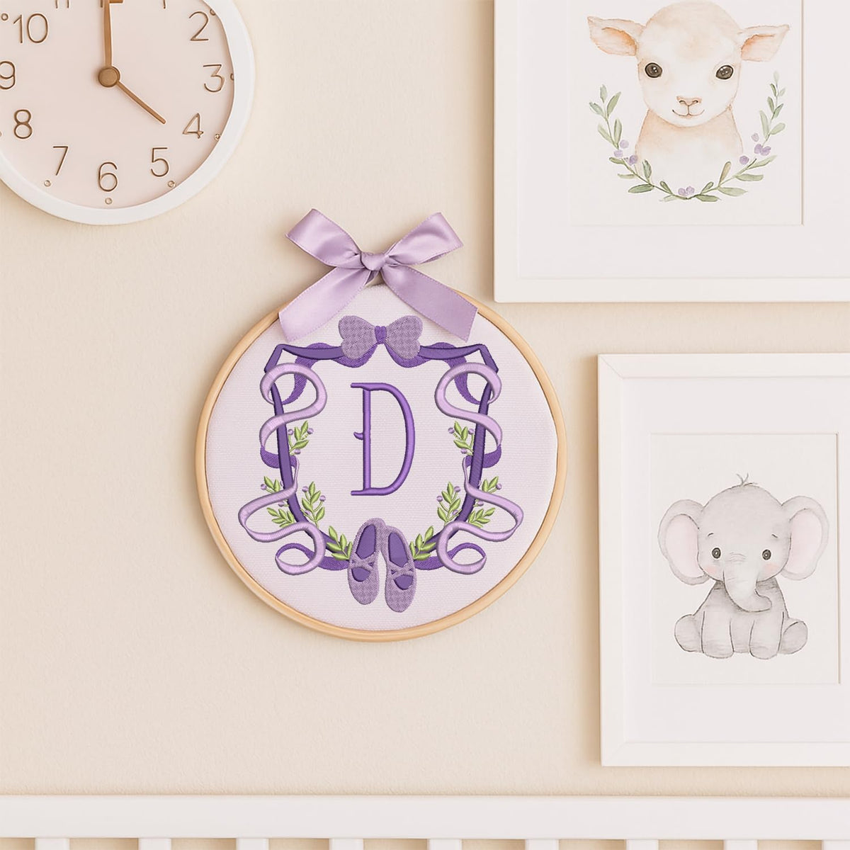 Personalized Embroidered Baby Name Hoop — 4 — image 7