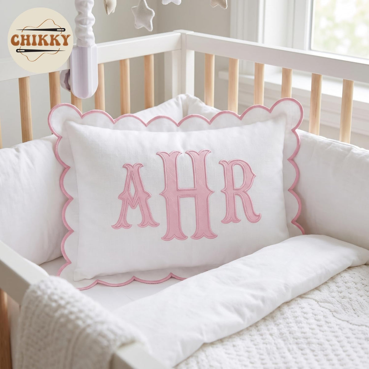 Personalized Embroidered Pillow Cover — image 2