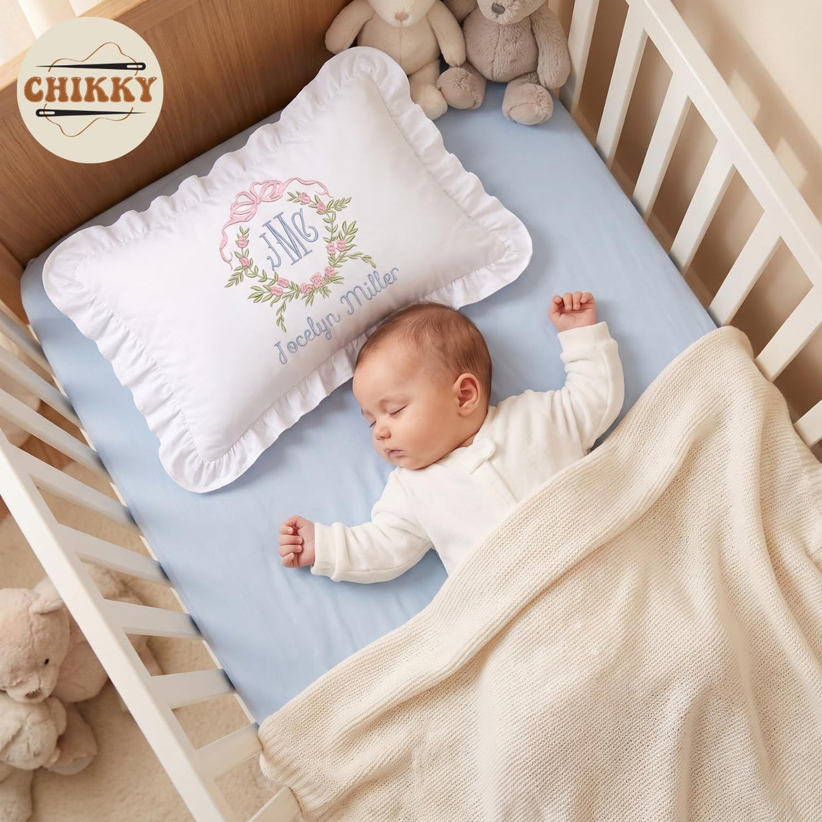 Personalized Embroidered Pillow Cover — 18 — image 3