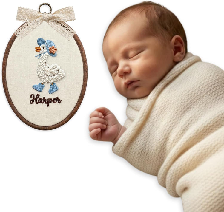 Personalized Embroidered Baby Name Hoop — 4