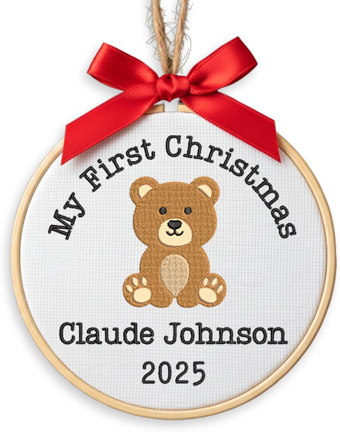 Personalized Baby's First Christmas Ornament — 1