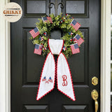 Patriotic Personalized Wreath Sash — 2 - USA Flag — image 2