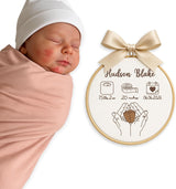 Personalized Embroidered Baby Name Hoop — 13