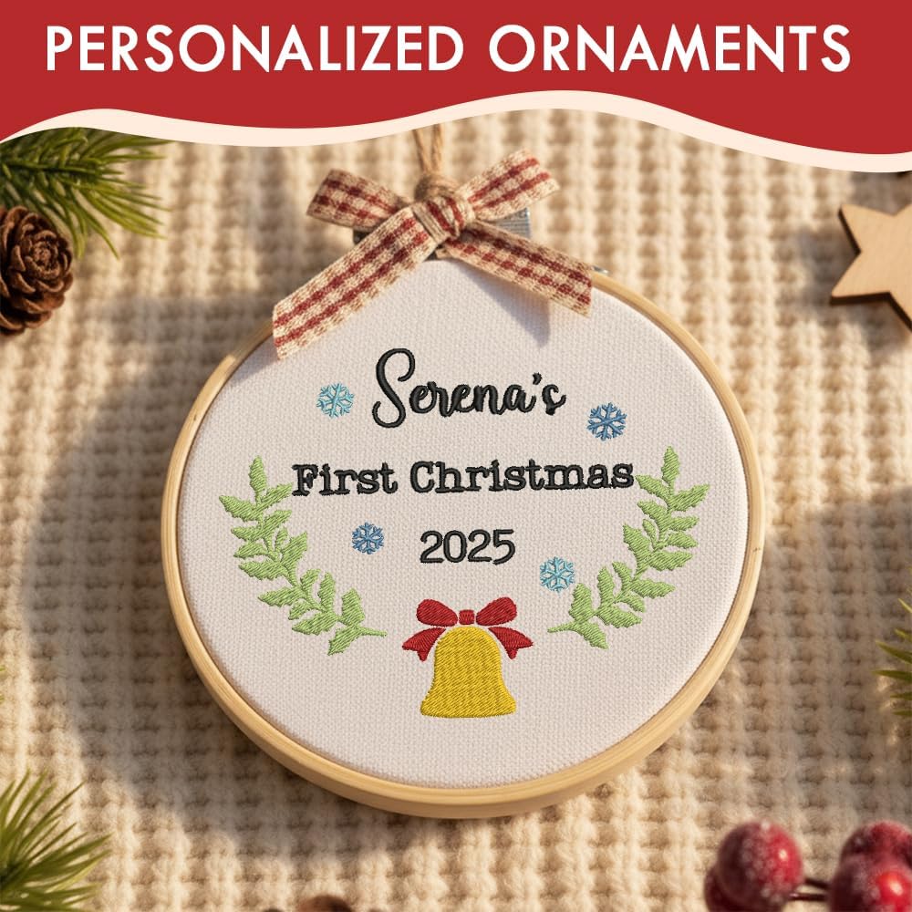 Personalized Baby's First Christmas Ornament — 2 — image 8