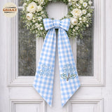 Monogram Personalized Wreath Sash — 9 - Hydrangea — image 5