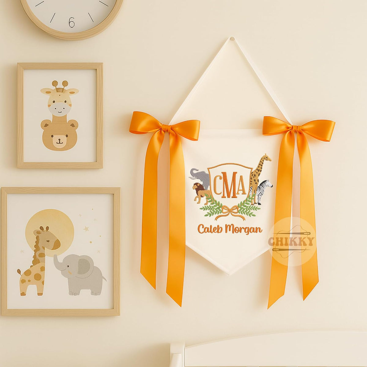 Personalized Embroidered Baby Name Banner — 10 — image 4