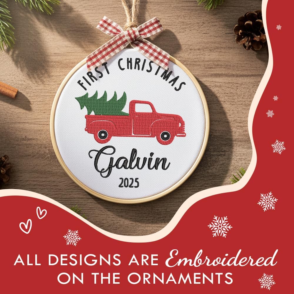 Personalized Baby's First Christmas Ornament — 4 — image 4