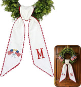 Patriotic Personalized Wreath Sash — 7-250th 4th of July