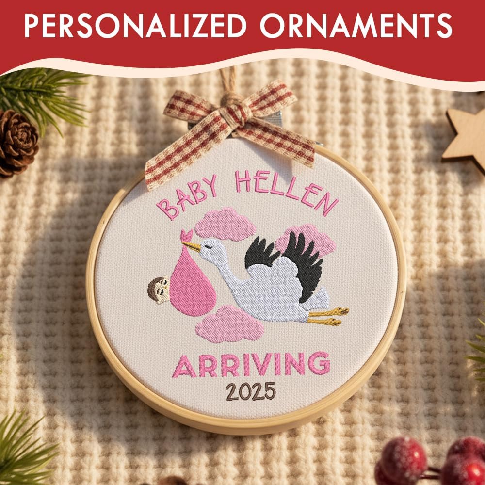 Personalized Baby's First Christmas Ornament — 1 — image 8