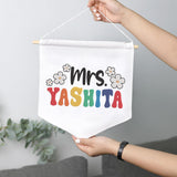 Personalized Embroidered Teacher Banner — 5 — image 9