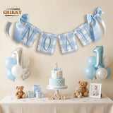 Personalized Embroidered Baby Name Banner — 2 - Blue — image 6