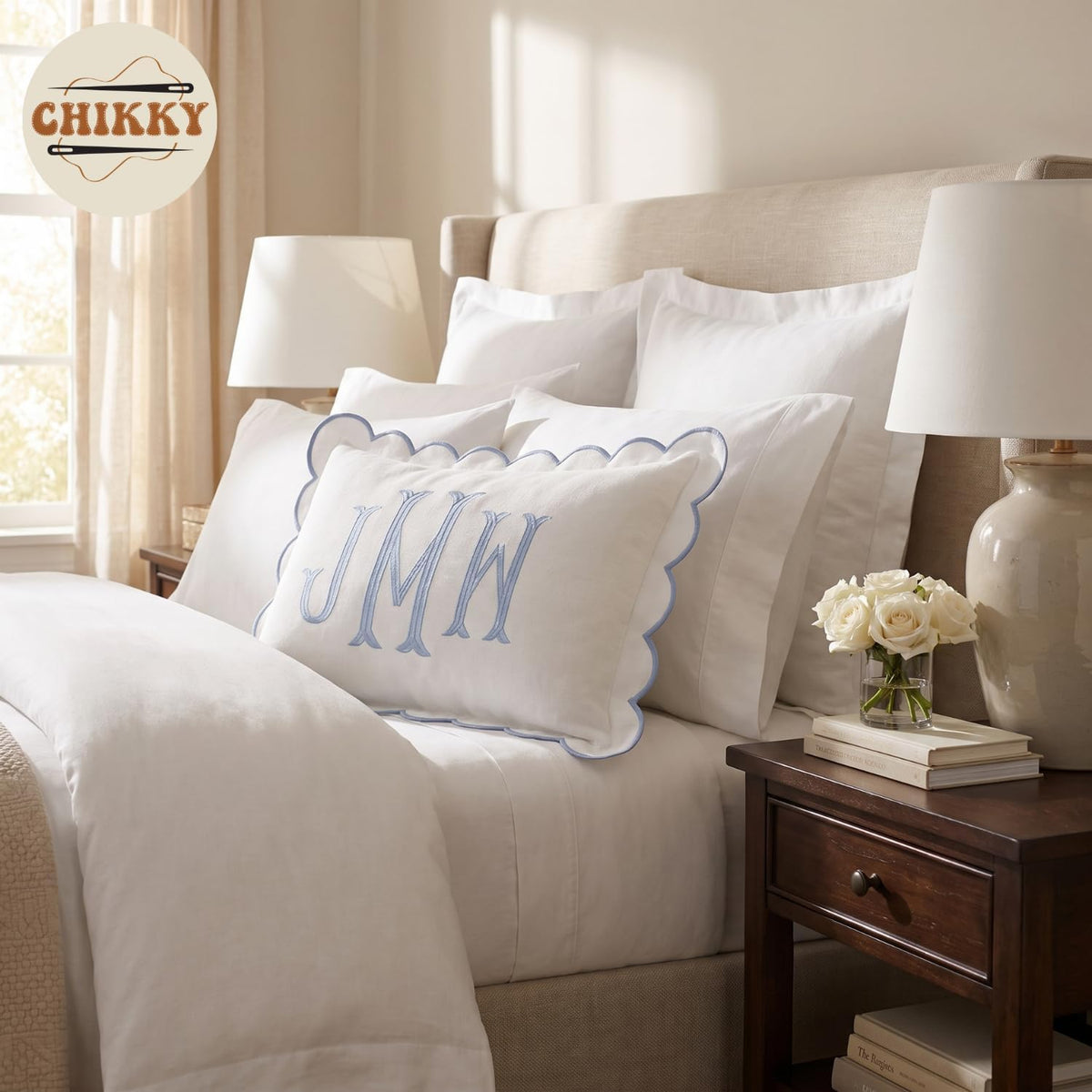 Personalized Embroidered Pillow Cover — image 4