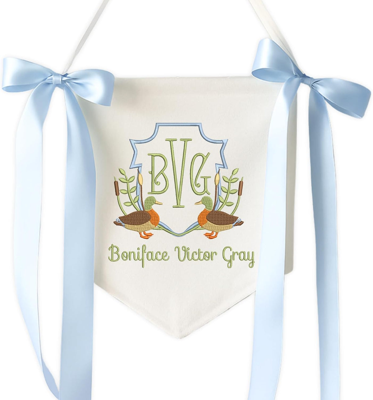 Personalized Embroidered Baby Name Banner — 8