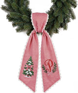 Christmas Personalized Wreath Sash